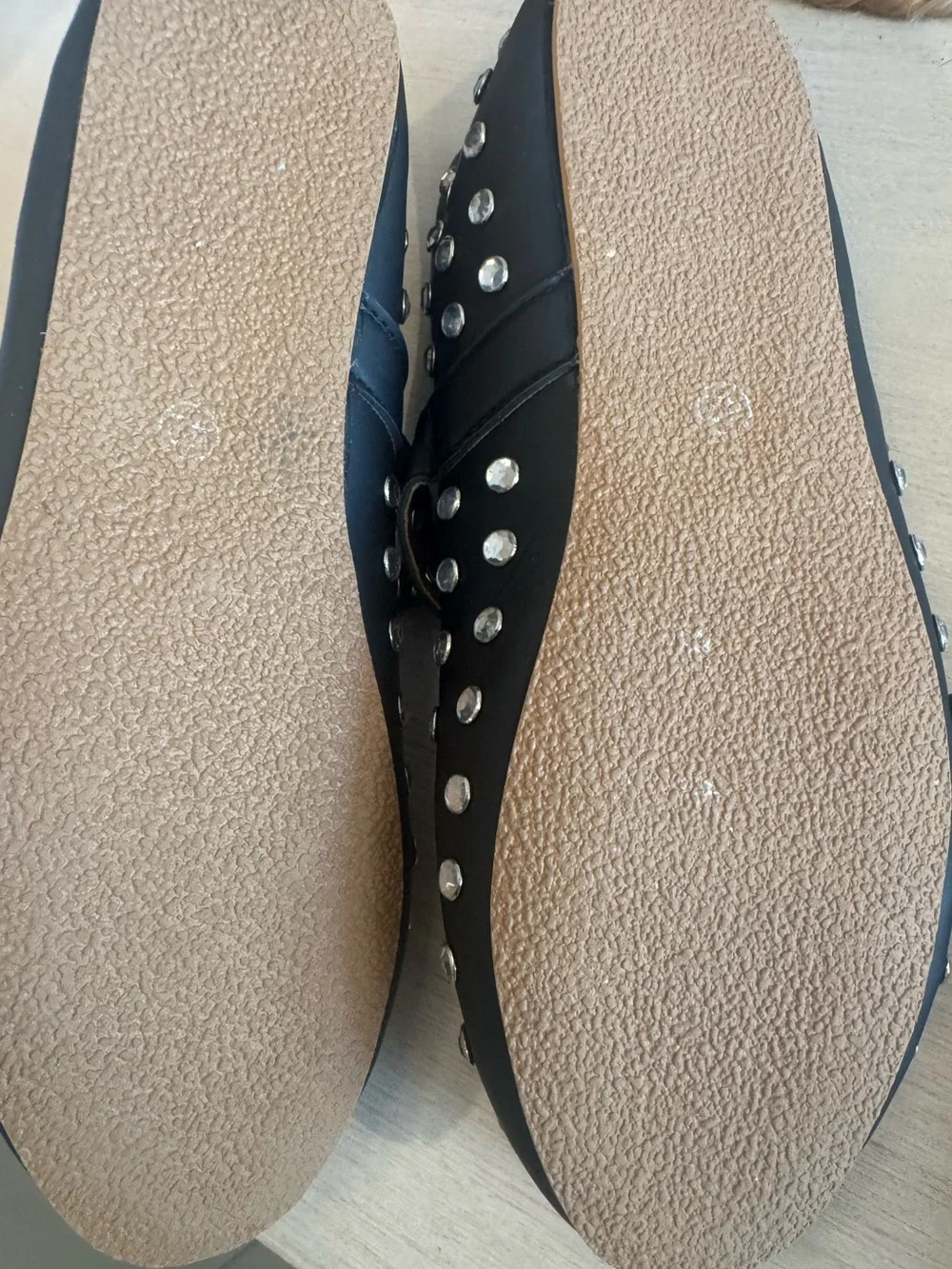 Alaia -esque Strass/ Madewell -like Remy Black Ballet Rhinestone Flats Shoes